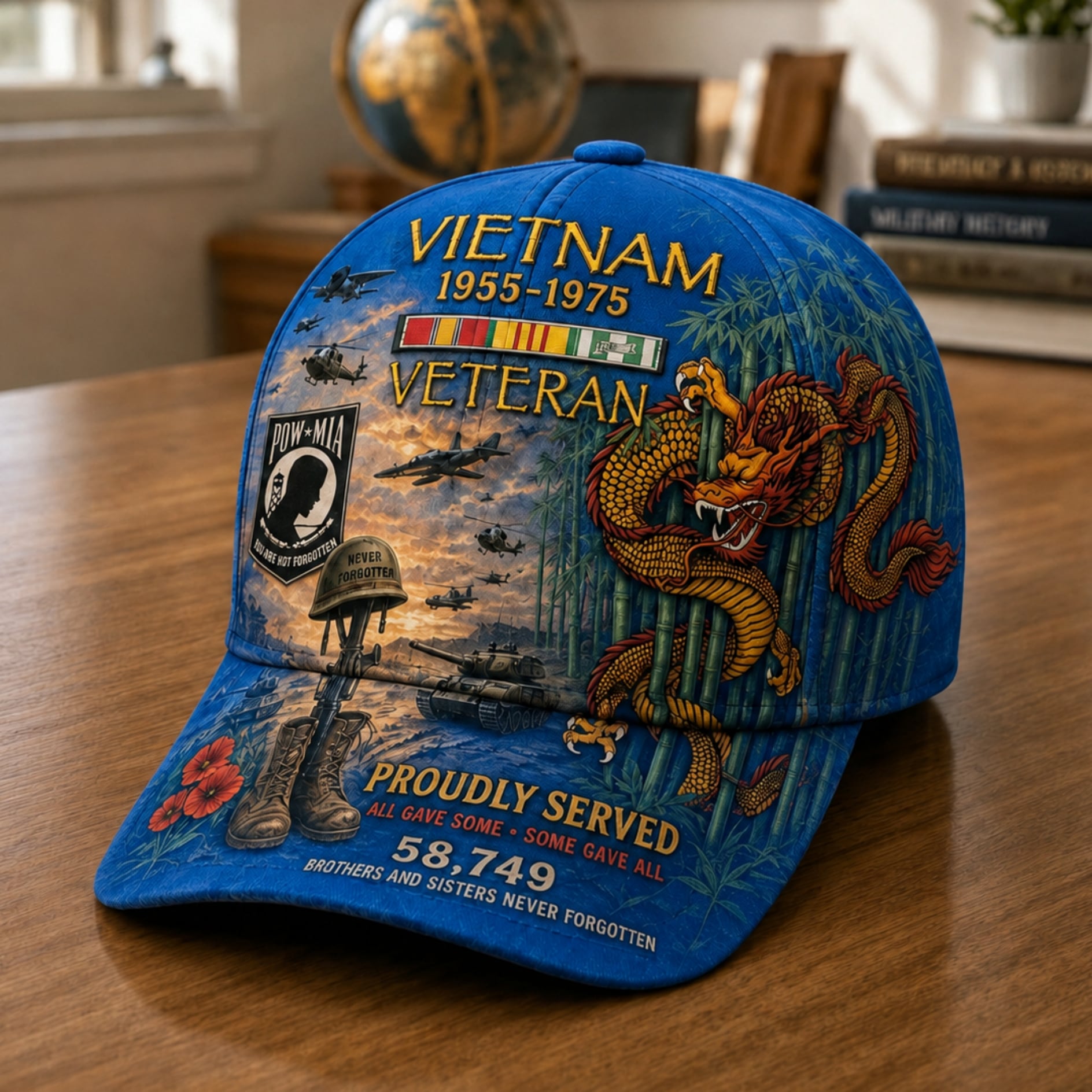 🎁Vietnam Veteran 1955–1975 Memorial Cap
