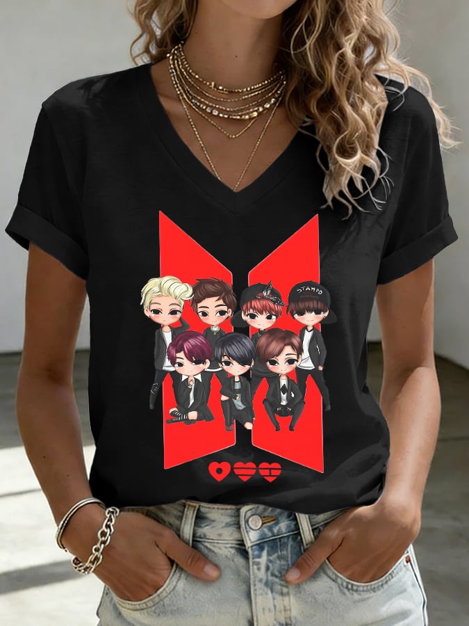 Women's Music Art Print T-shirt