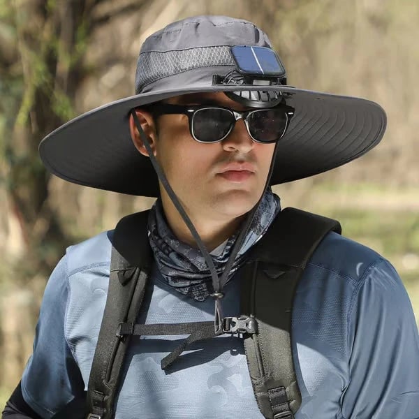 2026 Ultralight Solar Fan Sun Hat