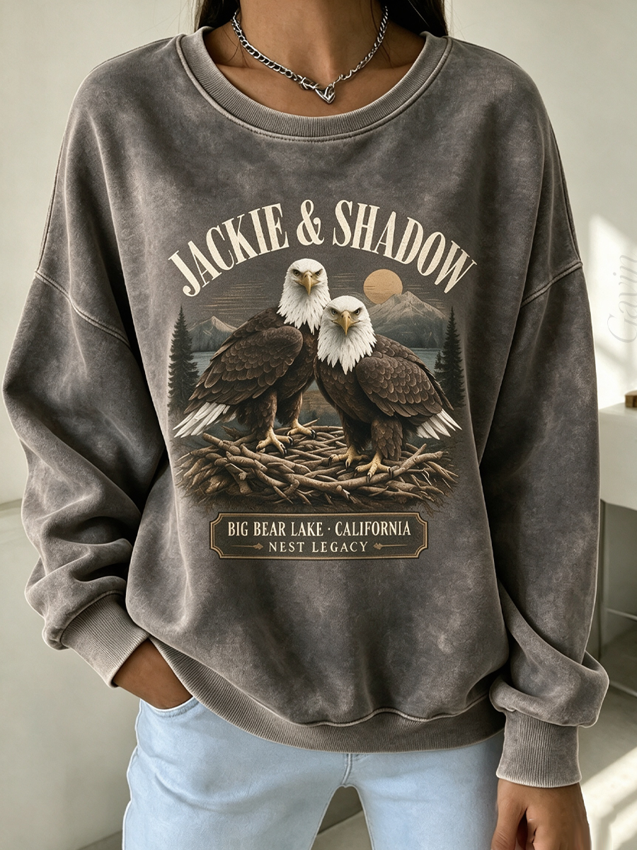 Women'S Jackie & Shadow Round Neck Sports Shirt
