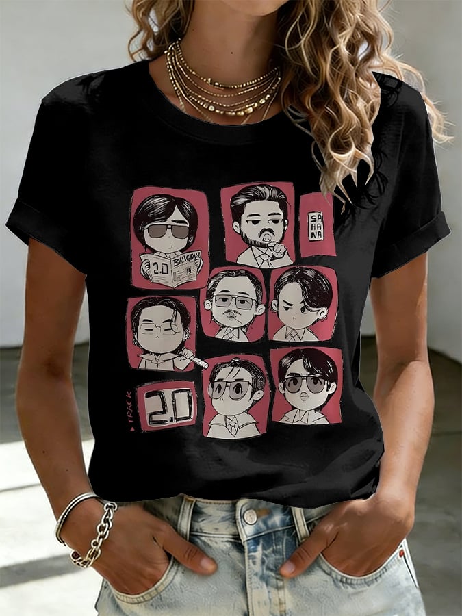 Women's Music Art Print T-Shirt