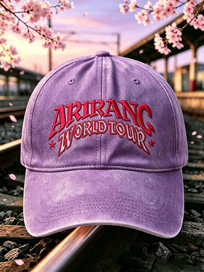 🔥Buy 3 Get 15% Off🔥Music Lovers' “ARIRANG WORLDTOUR” Unisex Washed Retro Baseball Cap