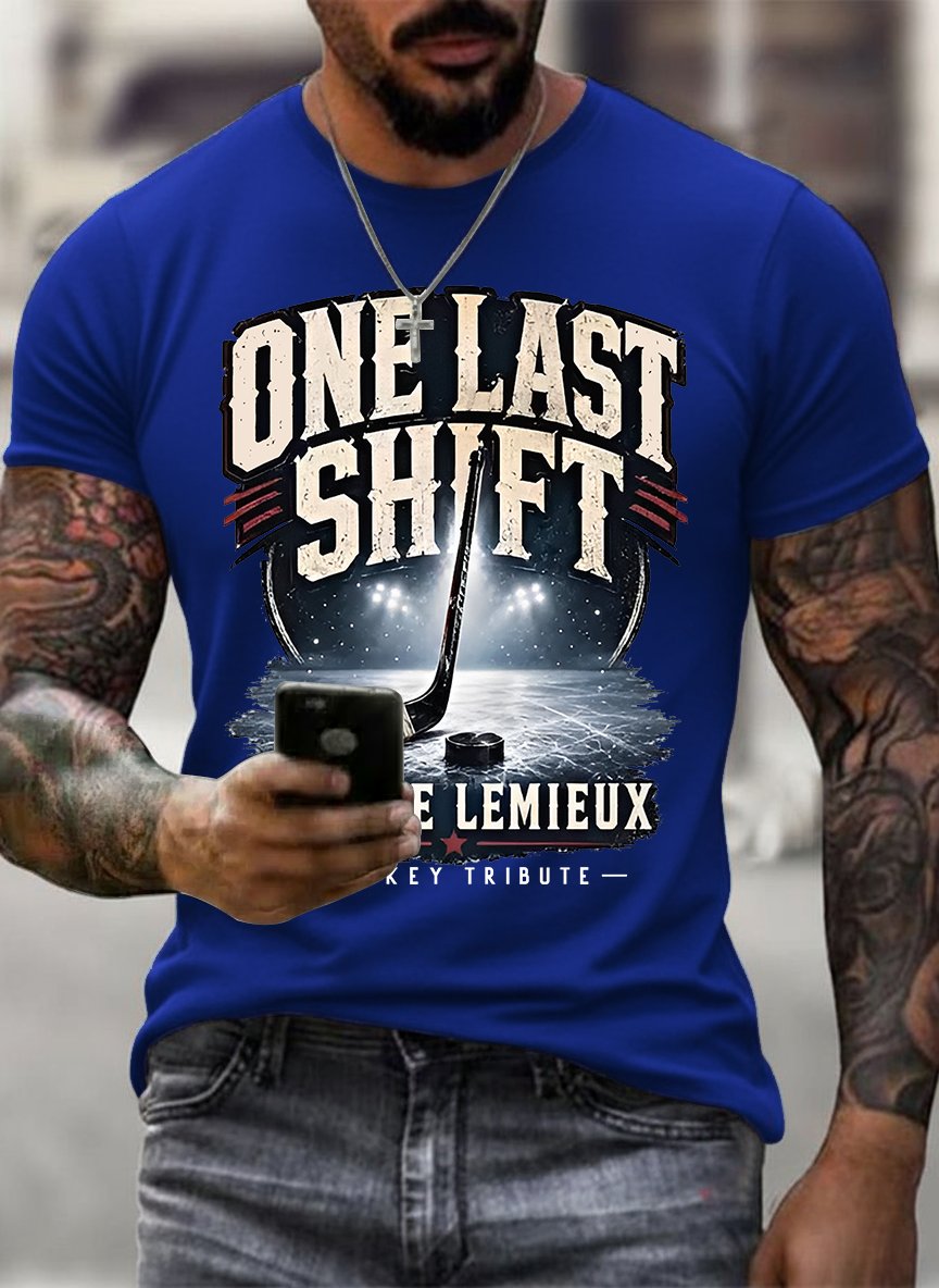 Men's One Last Shift Shirt, Hockey Tribute T-Shirt
