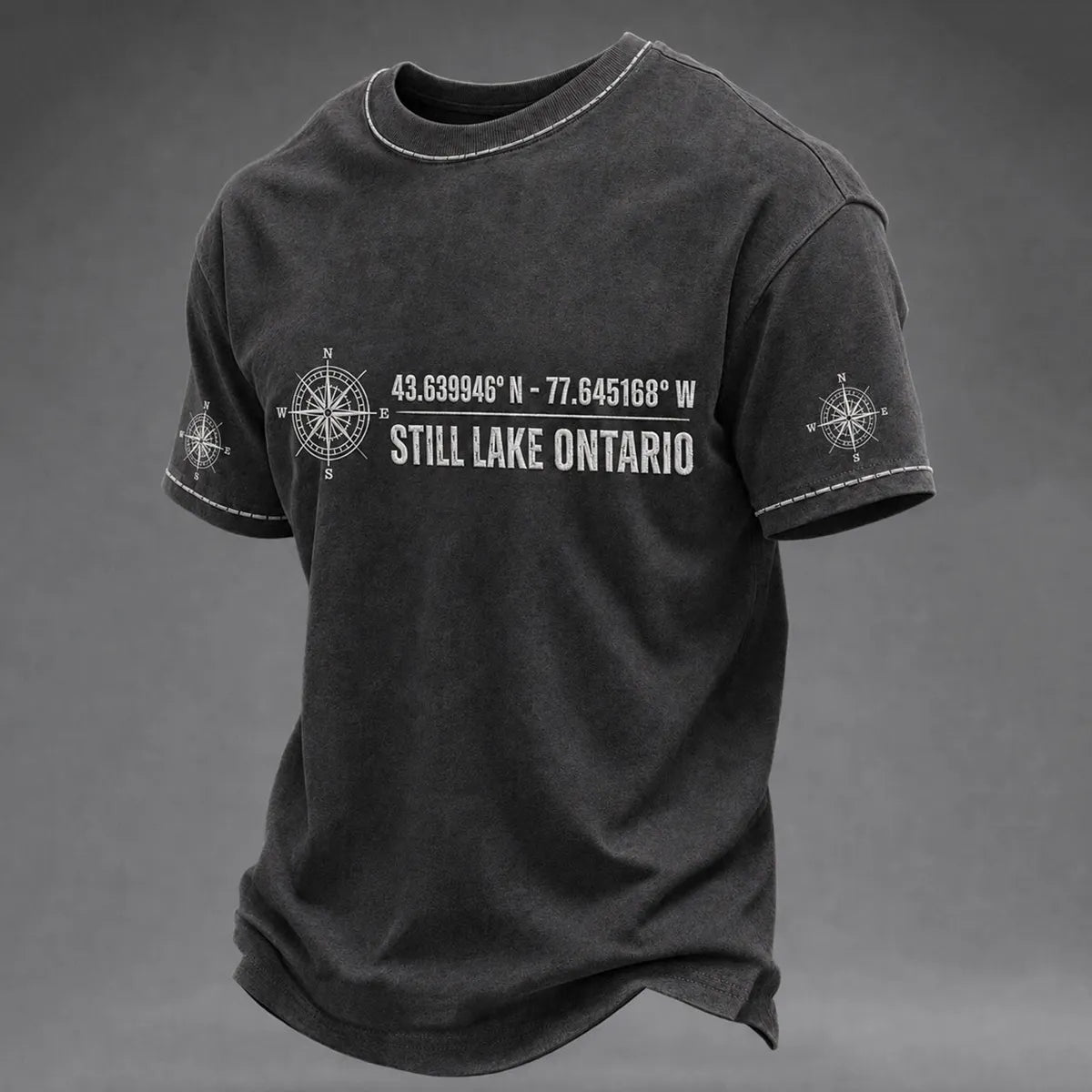 Men's Lake Ontario Always And Forever Printed Short Sleeve T-shirt