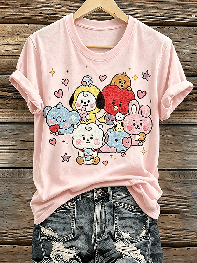 🔥Buy 3 Get 15% Off🔥Music Lovers' Pure Cotton Comfortable Short-Sleeved T-Shirt