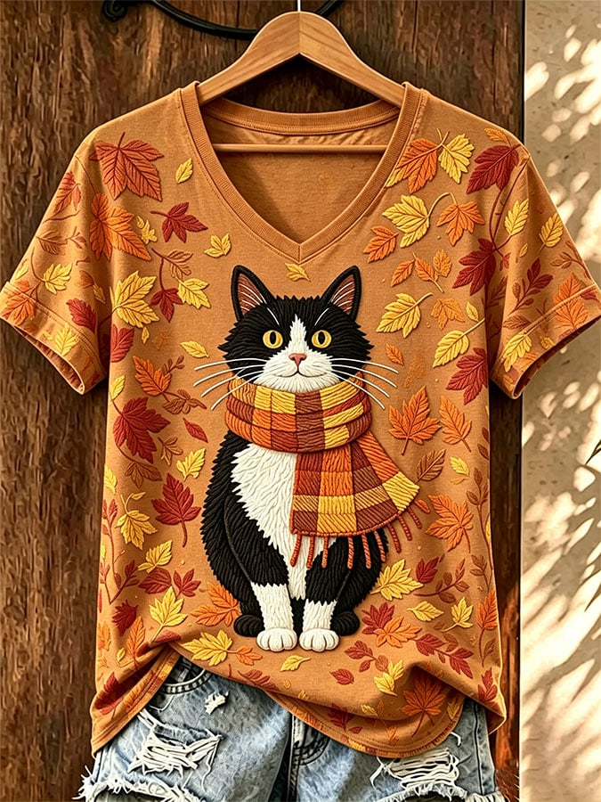 Women's Casual Print Short-Sleeve T-Shirt