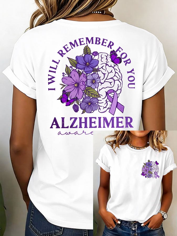 Women's Alzheimer's Disease Awareness T-Shirt
