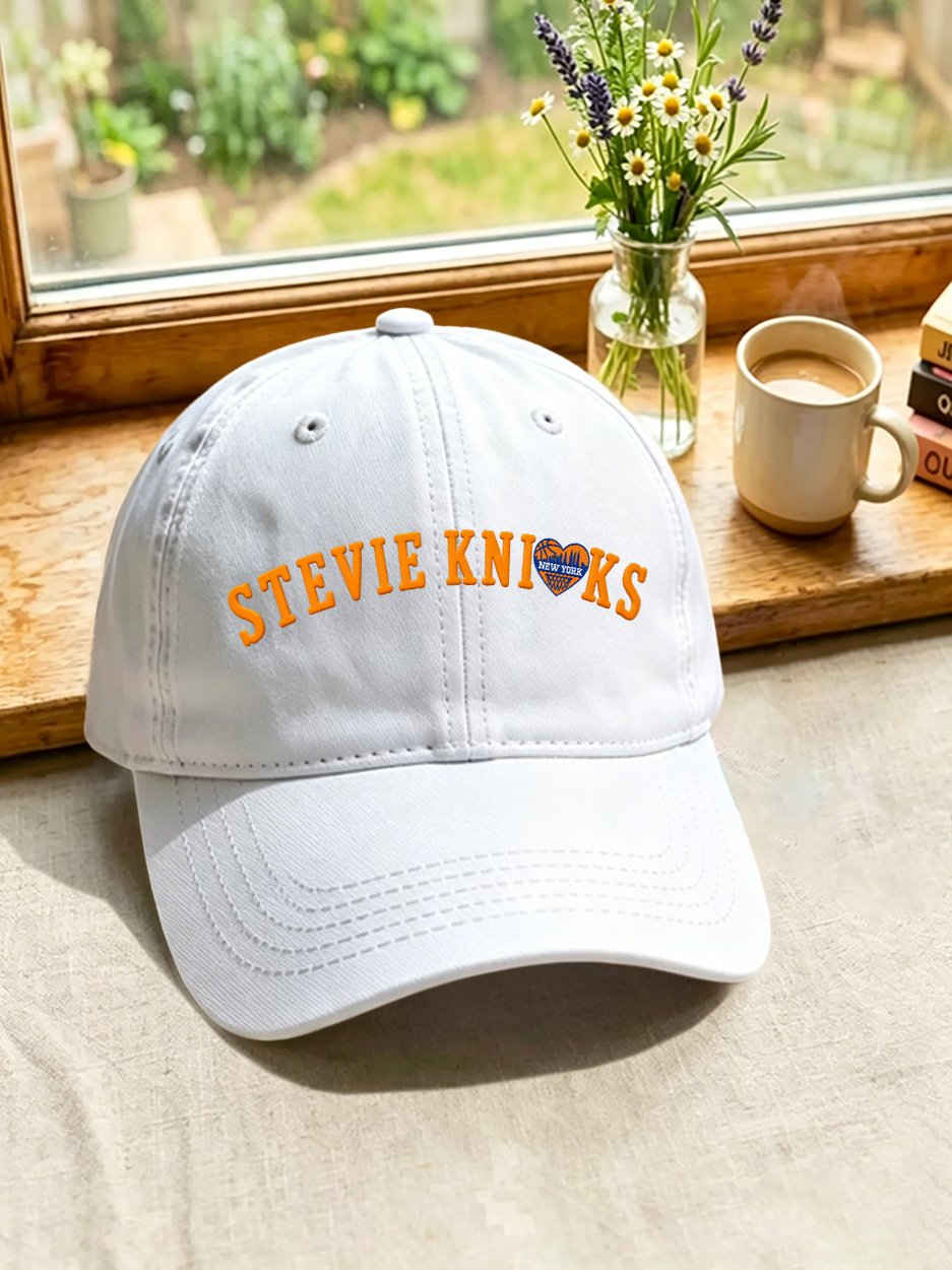 Retro New York Basketball Stevie Print Baseball Cap