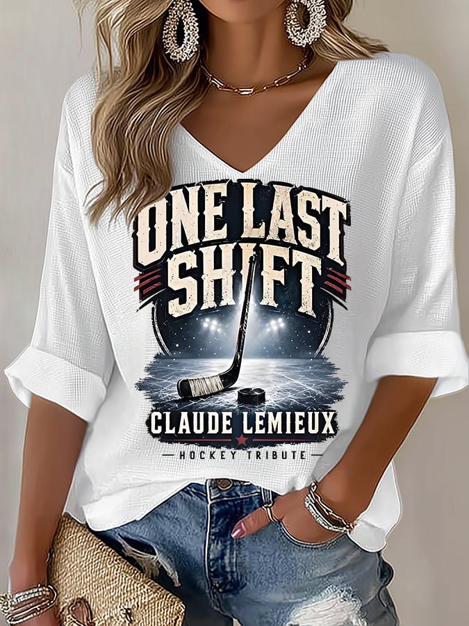 Women's  One Last Shift Shirt, Hockey Tribute T-Shirt