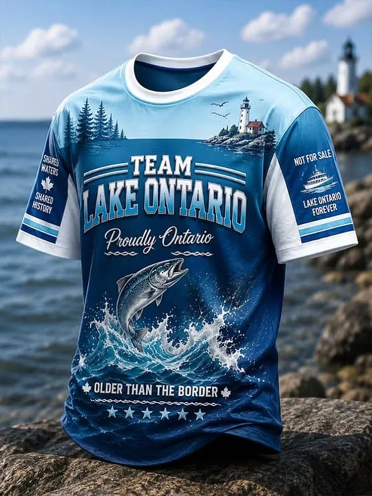 Men's Lake Ontario Est 1656 Printed T-shirt