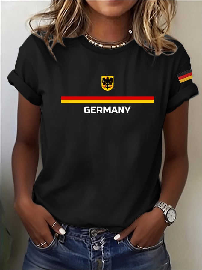 Women's Germany Soccer Casual T-Shirt
