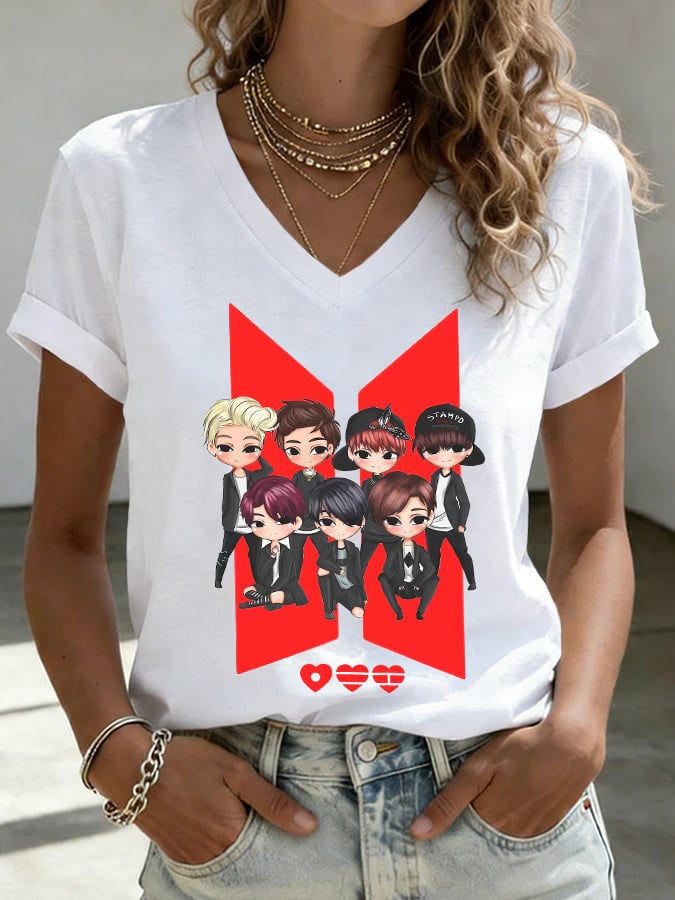 Women's Music Art Print T-shirt