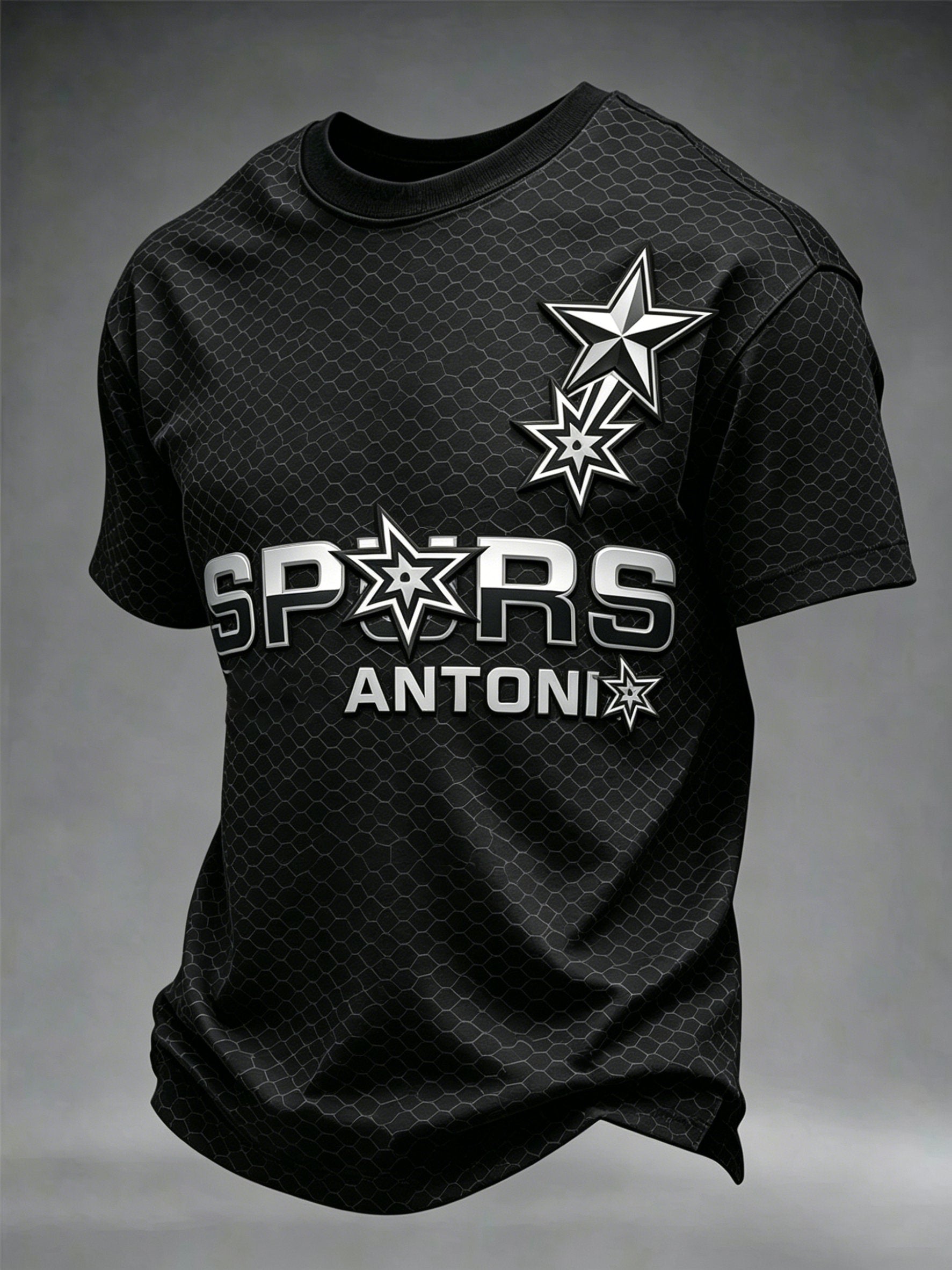 Men's Basketball Print Short-Sleeve Top