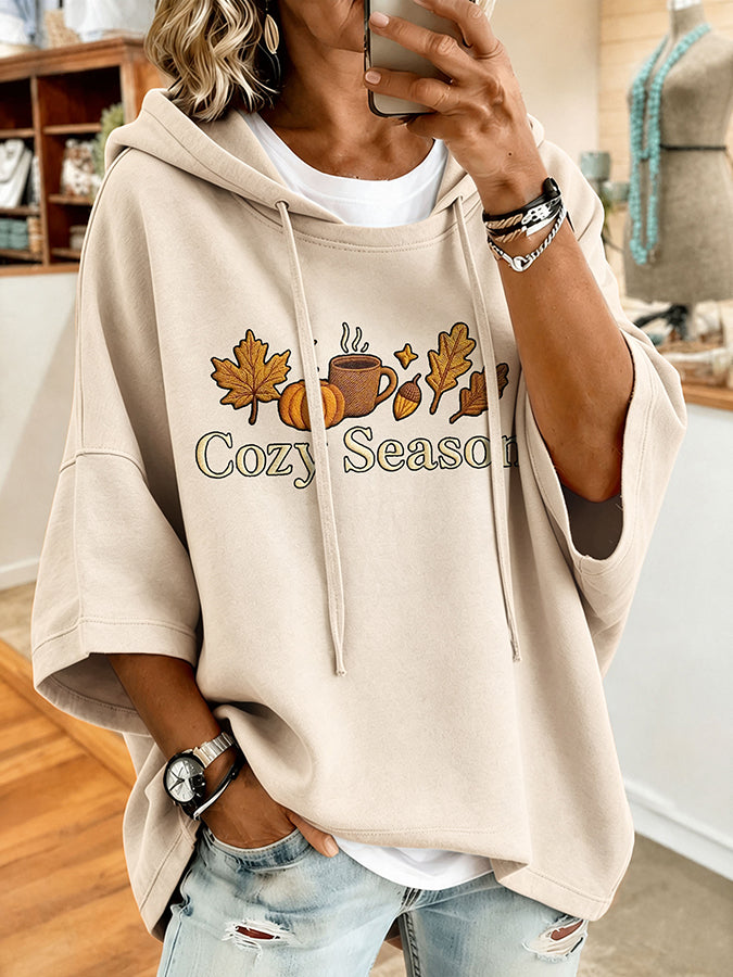 Women'S Tis the season Print Hoodie
