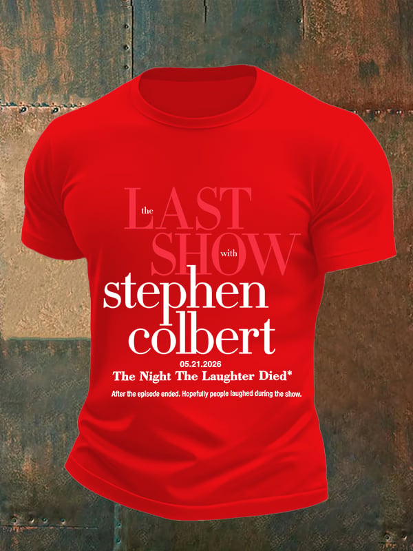 Men's Retro Last Show Print T-Shirt