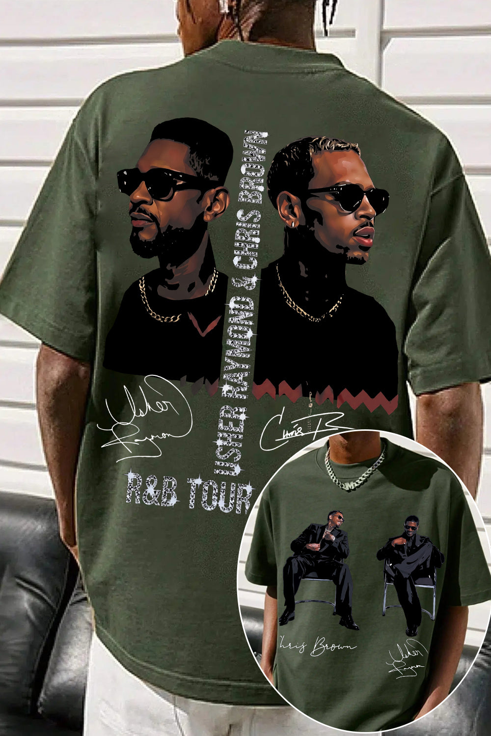CB & Usher Concert Tee