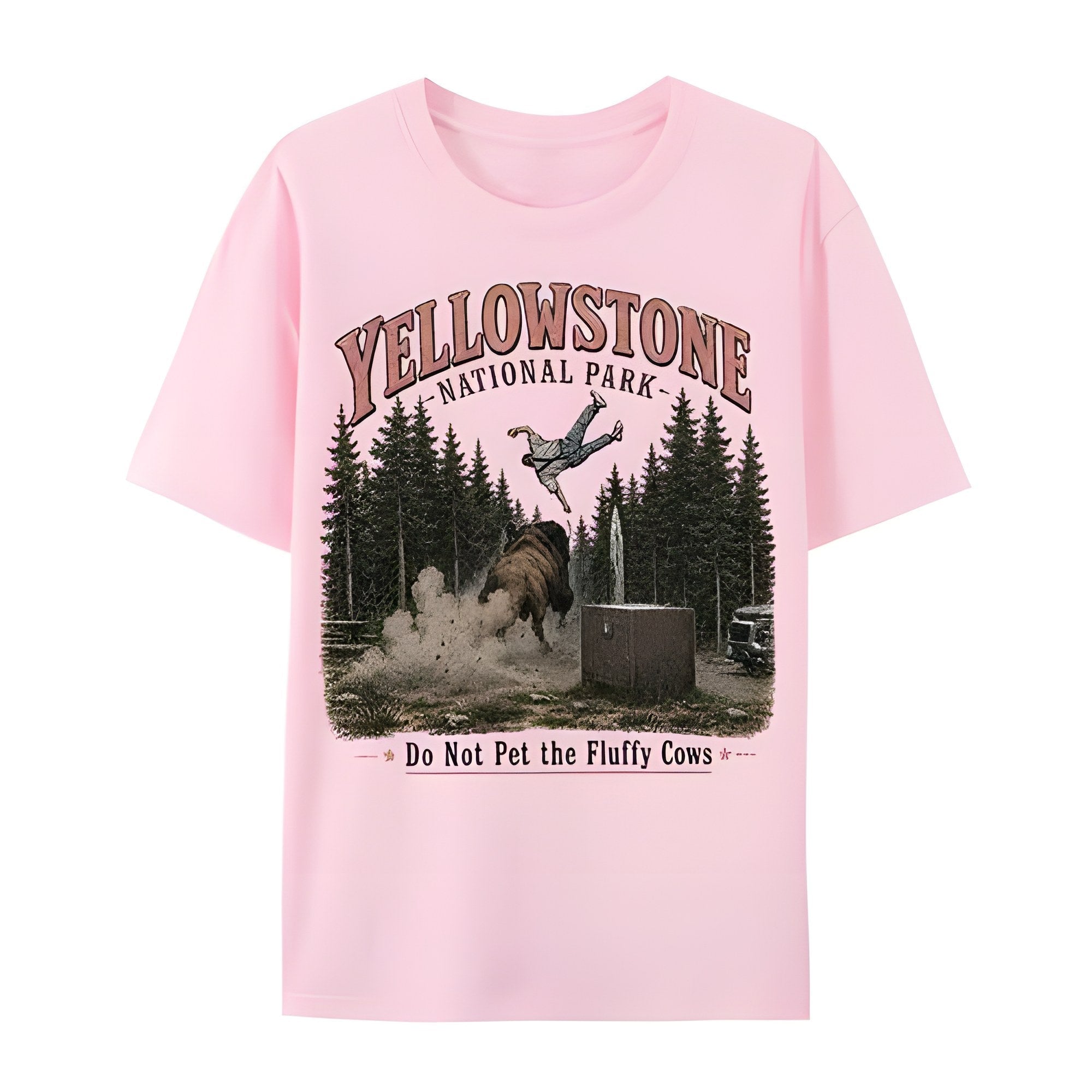 Yellowstone Do Not Pet The Fluffy Cows Funny T-Shirt
