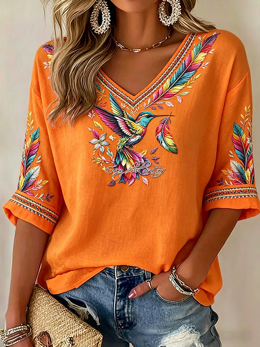 Women's Indigenous 'Every Child Matters' V-Neck Tops