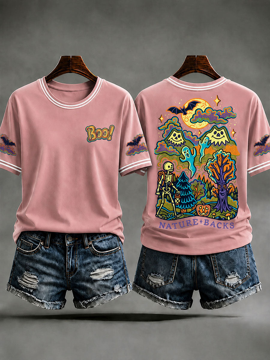 Women's Halloween Art Casual T-shirt