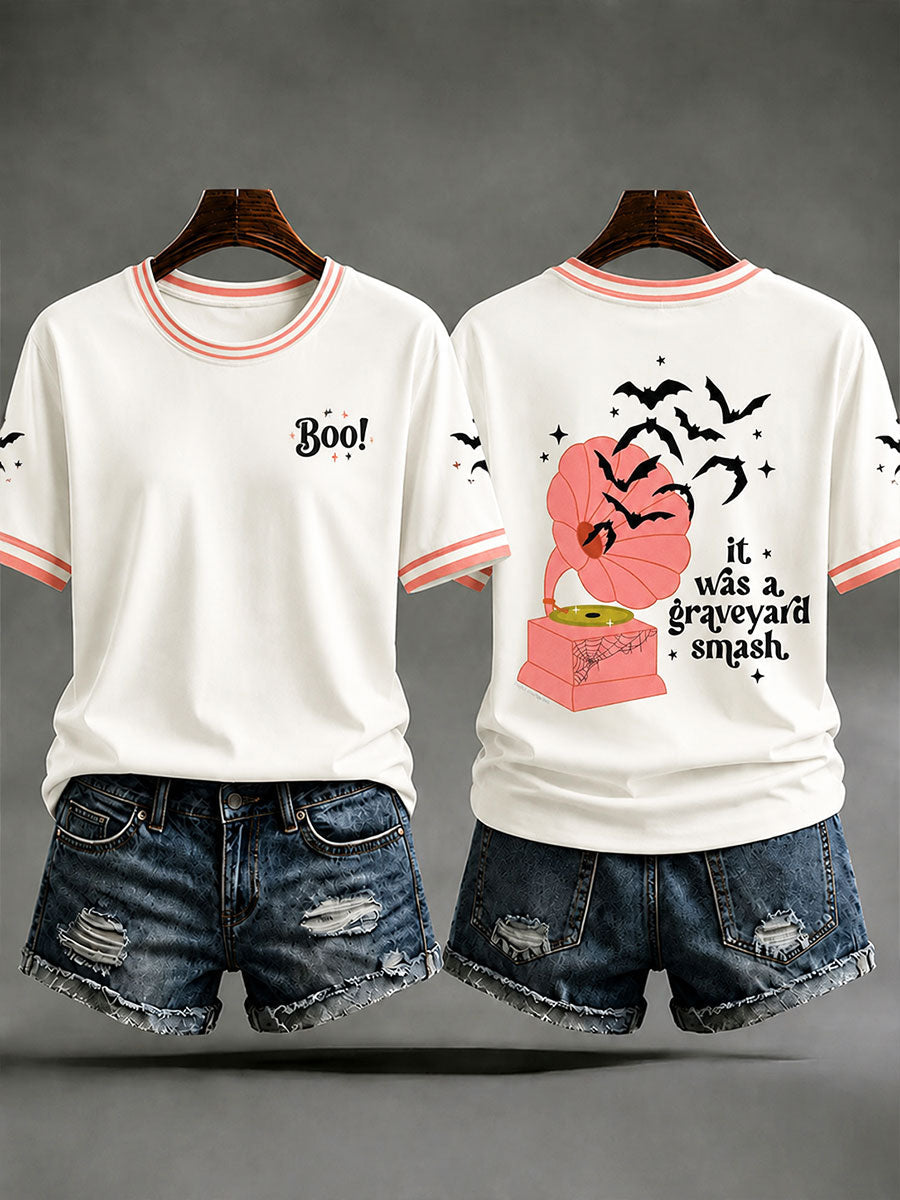 Women's Halloween Art Casual T-shirt